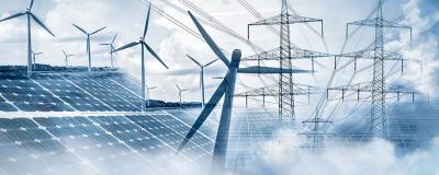 Stromversorgung mit Sonnenenergie und Windkraft