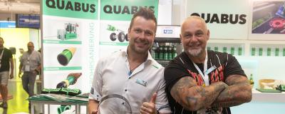QUABUS-Geschäftsführer Christoph Hofstadler mit Franz Müllner