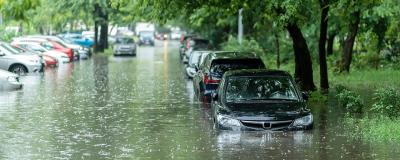 überflutete Autos