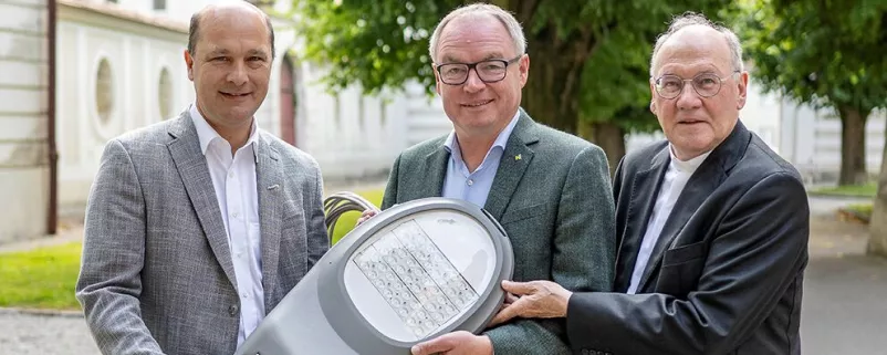 NÖ Gemeindebund-Präsident Johannes Pressl, LH-Stv. Stephan Pernkopf und Bischof Alois Schwarz